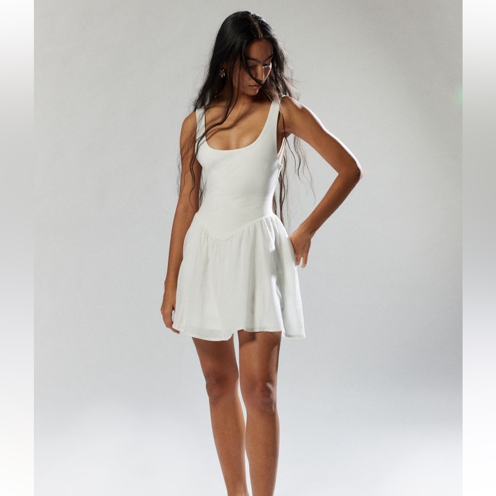 Urban outfitters white mini dress size medium